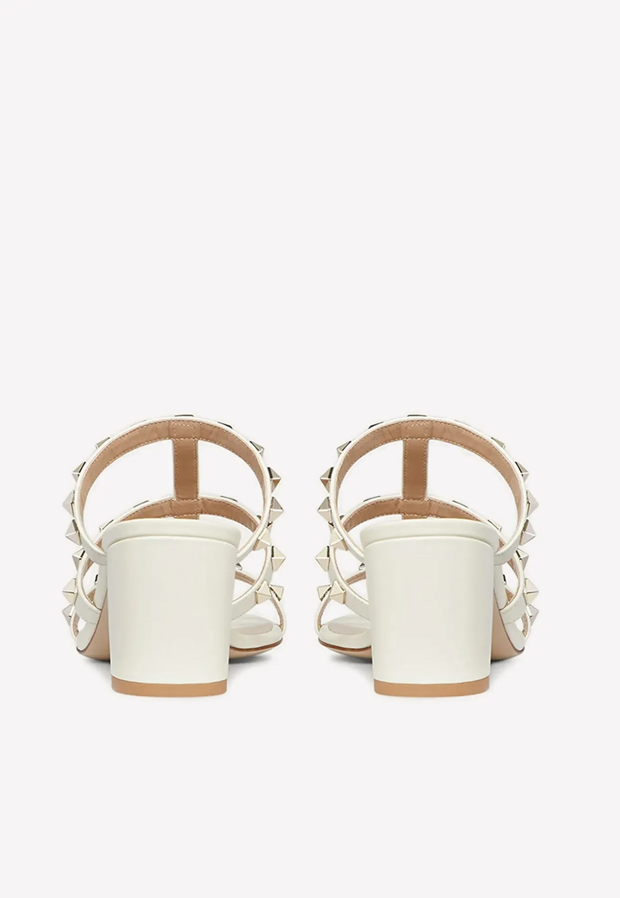 60 Rockstud Leather Mules