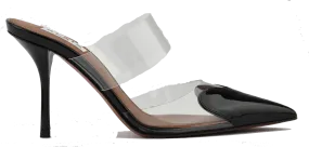 ALAIA COEUR MULES BLACK