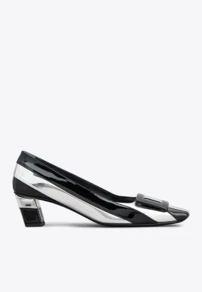 Belle Vivier 45 Striped Pumps