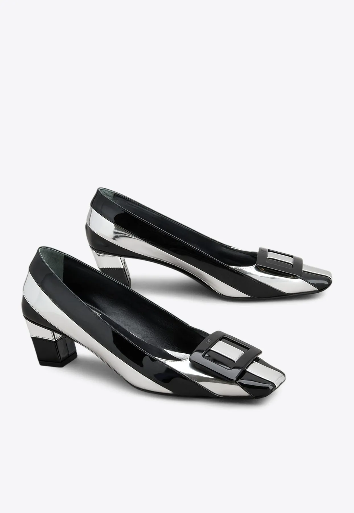 Belle Vivier 45 Striped Pumps