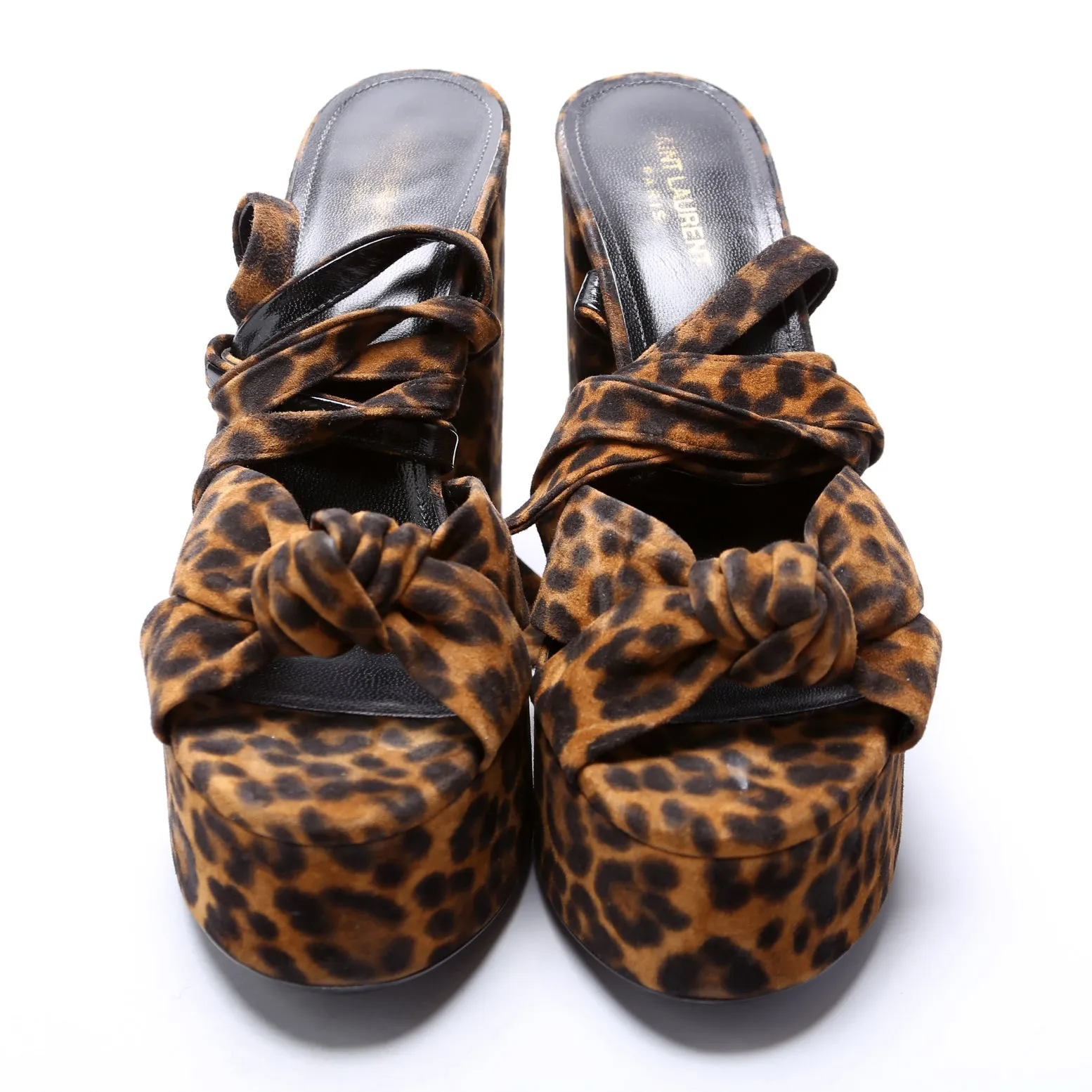 Bianca Leopard Platform Sandals Size 41 Cheetah