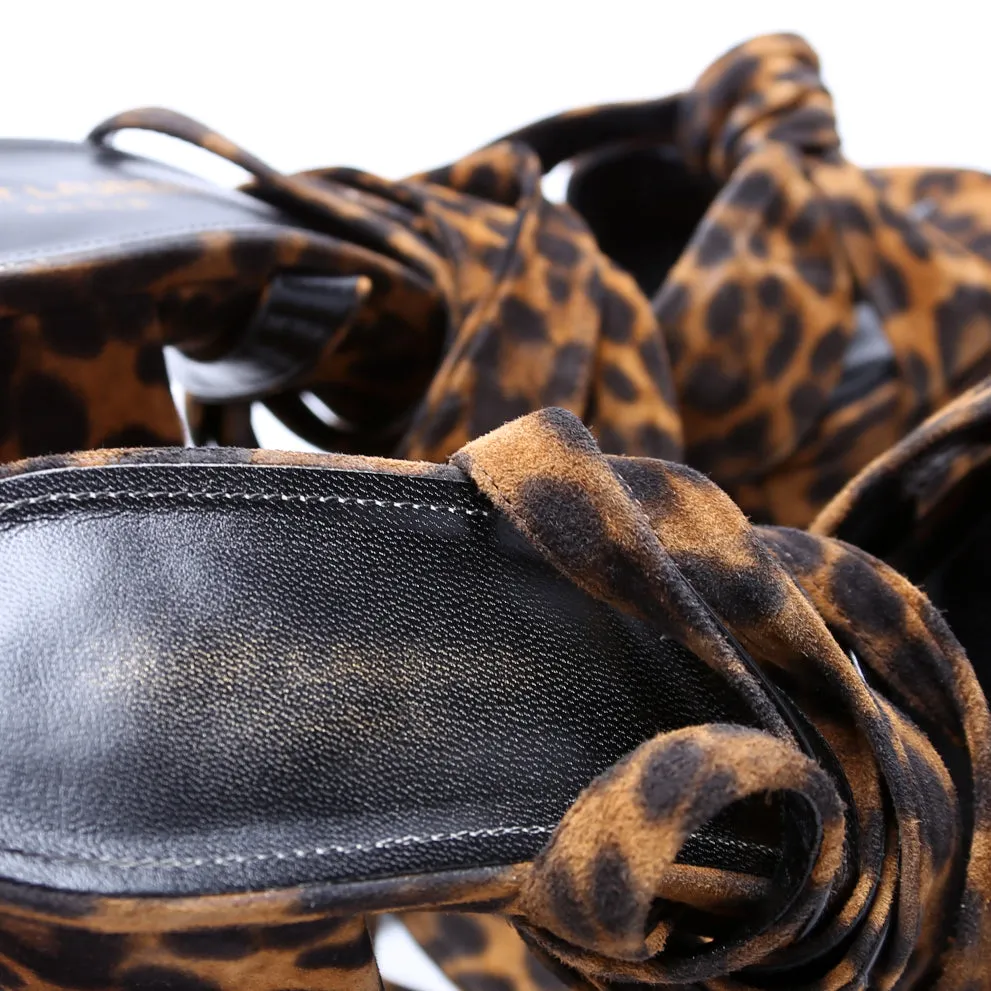 Bianca Leopard Platform Sandals Size 41 Cheetah