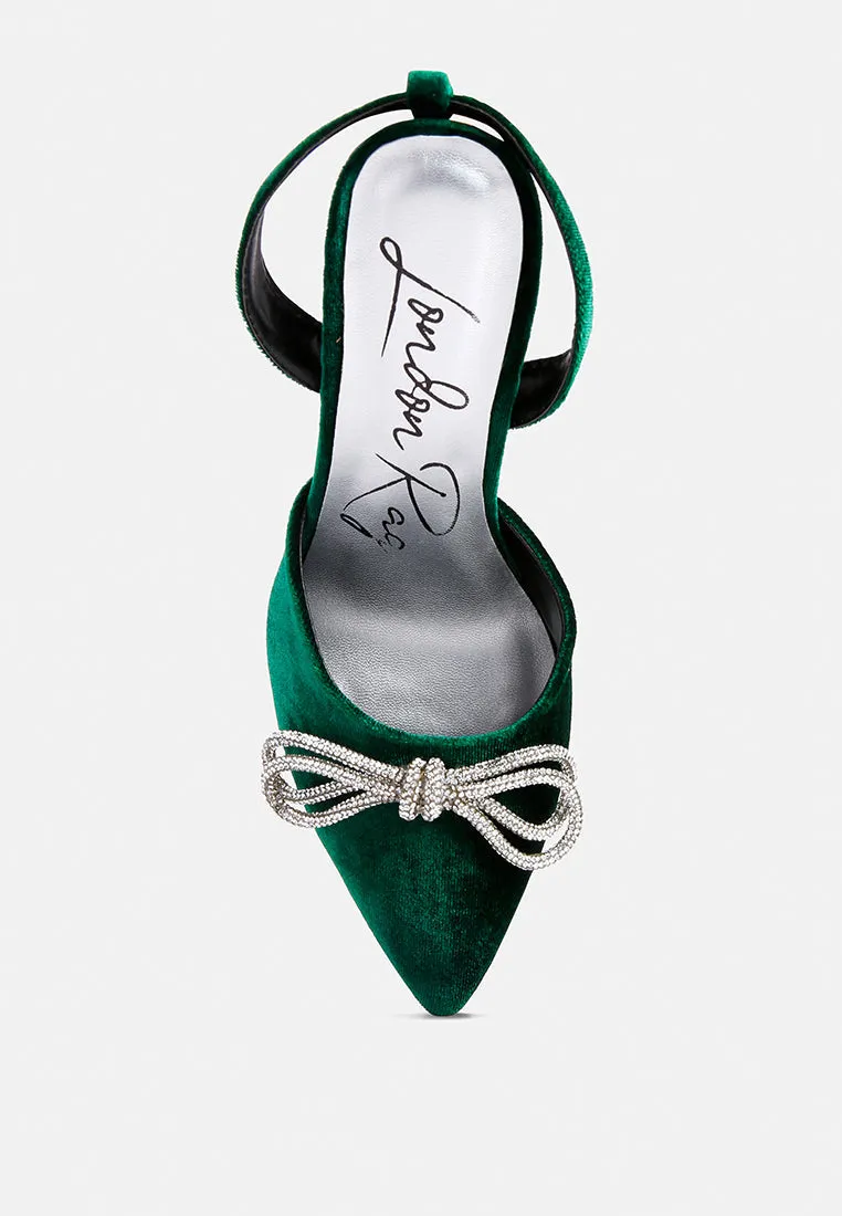big treat rhinestone embellished lace up sandals