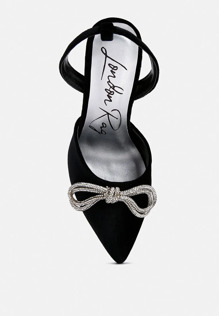 big treat rhinestone embellished lace up sandals
