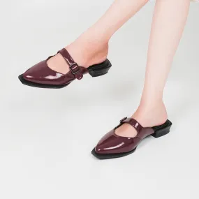 Chelsea Maroon Mules