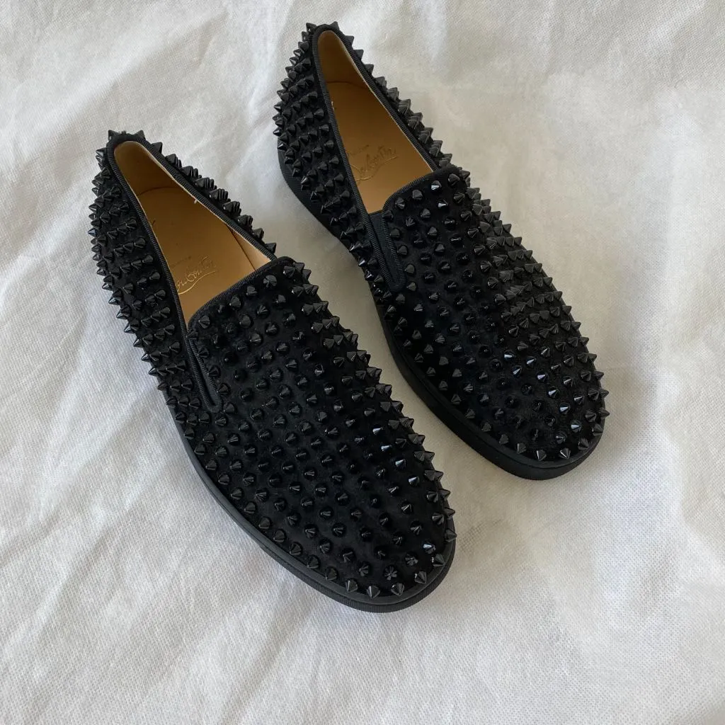Christian Louboutin Dandelion Spikes Loafers, 40