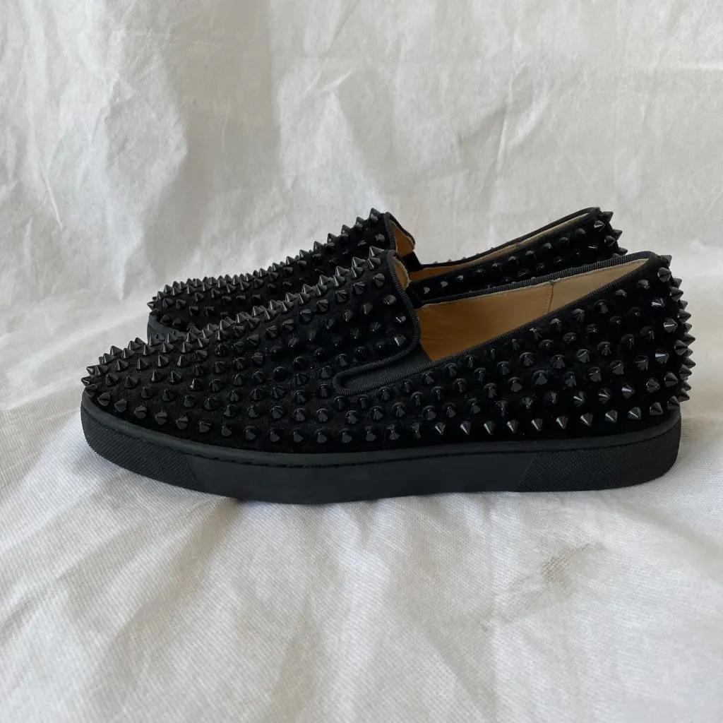 Christian Louboutin Dandelion Spikes Loafers, 40