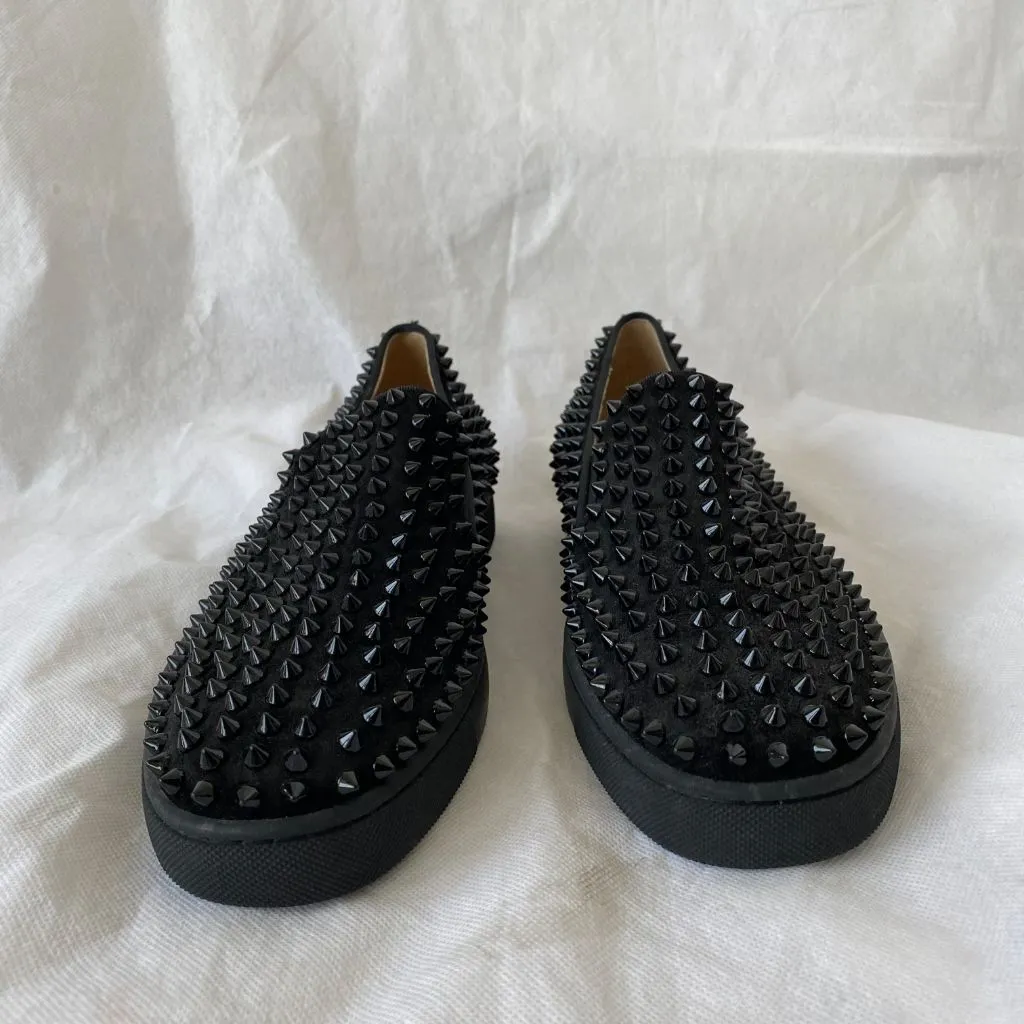 Christian Louboutin Dandelion Spikes Loafers, 40
