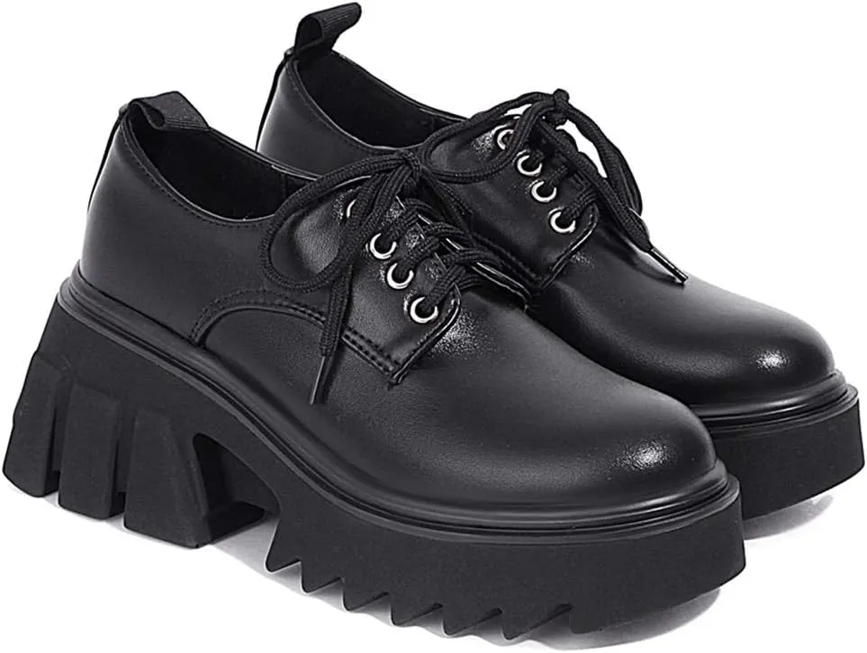 Ciuyurra Stylish Women Gothic Shoes Platform
