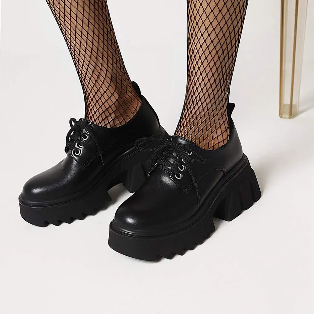Ciuyurra Stylish Women Gothic Shoes Platform