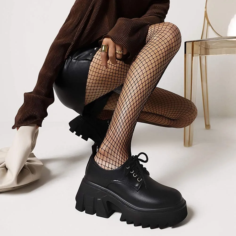 Ciuyurra Stylish Women Gothic Shoes Platform