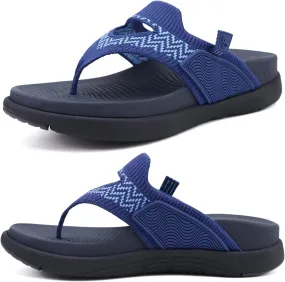 COFACE Womens Fashion Orthotic Flip Flops Recovery Walking Lightweight Athletic Thick Yoga Mat Cushion Thong Sandals With Comfortable Plantar Fasciitis Arch Support