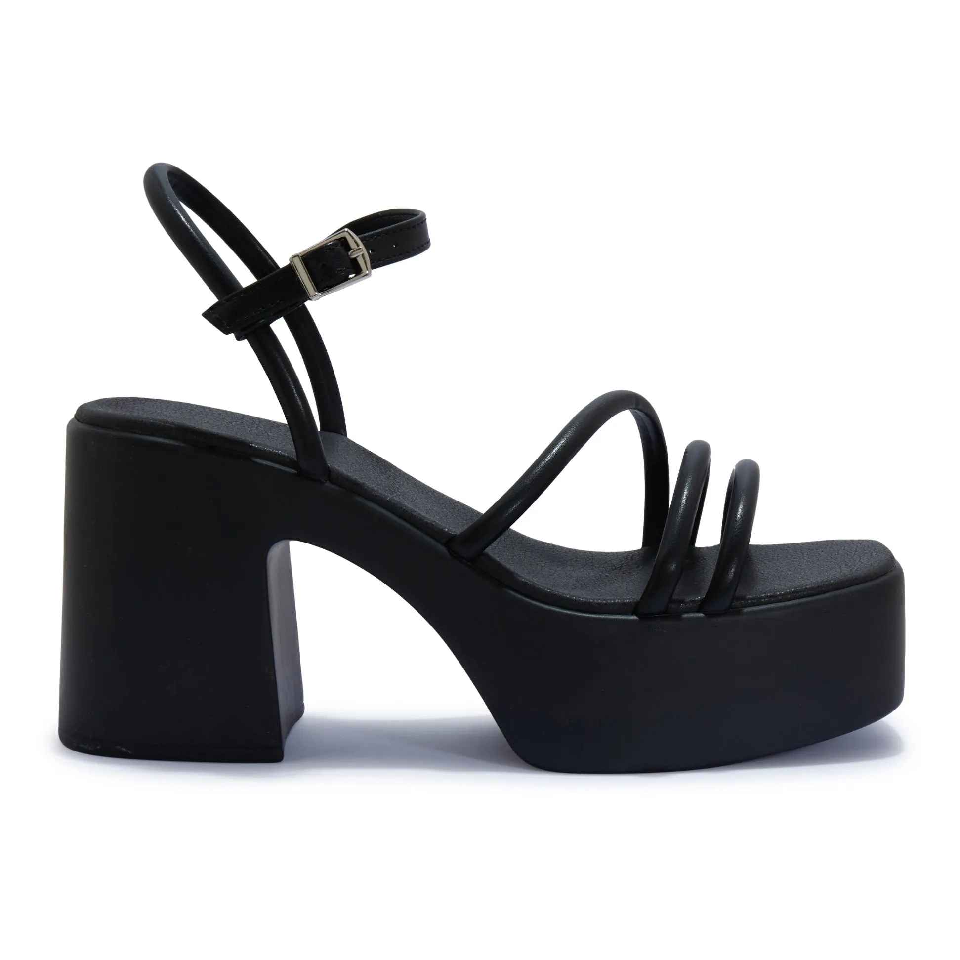 DAHLIA4 CHUNKY PLATFORM STRAPPY BARELY THERE SANDAL