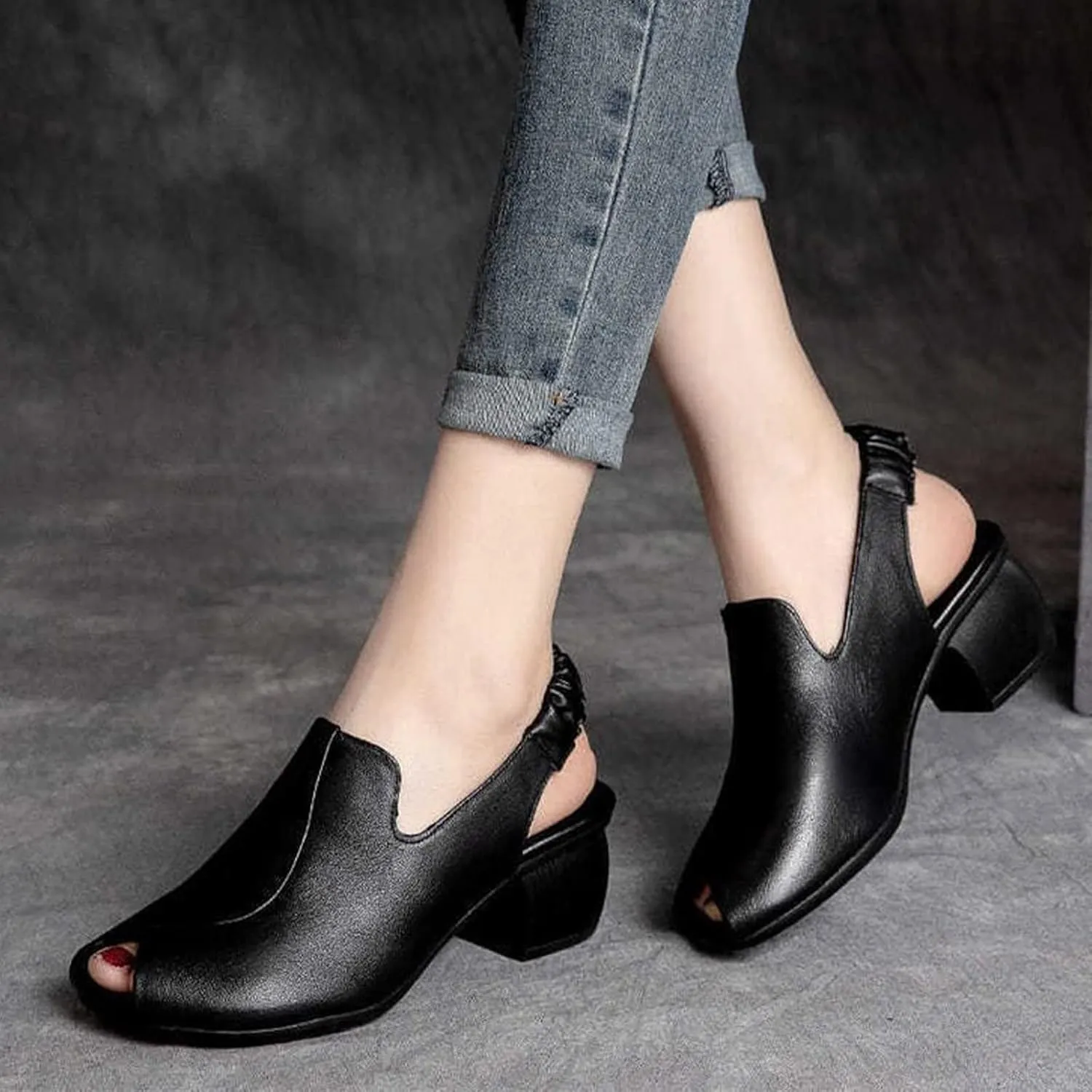 Dressy Sandals for Women Vintage Western Fashion Sandal Ankle Strap Casual Trendy Elastic Shoes for Dressy