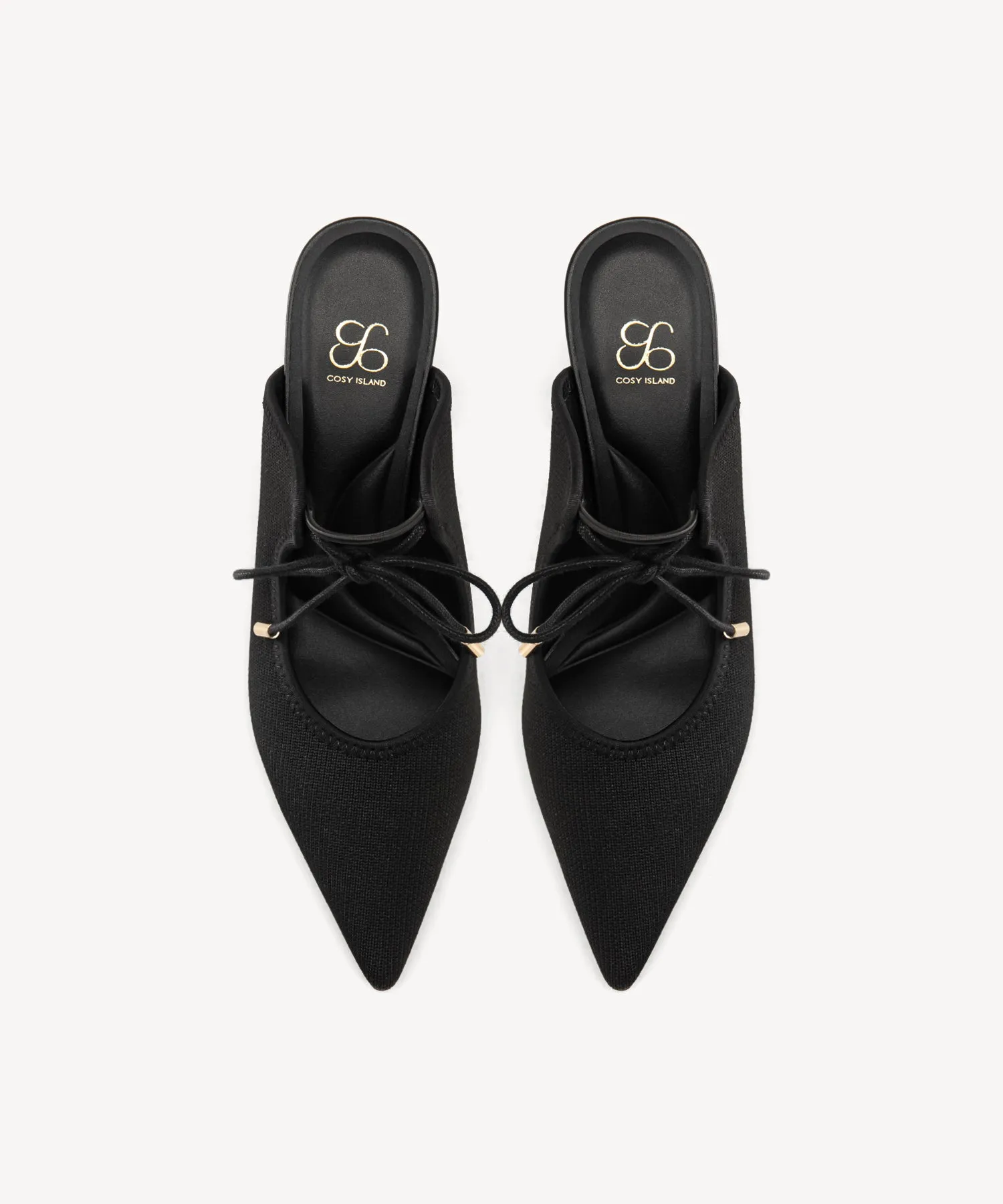 Elegant Chic Pointed Toe Heeled Mules