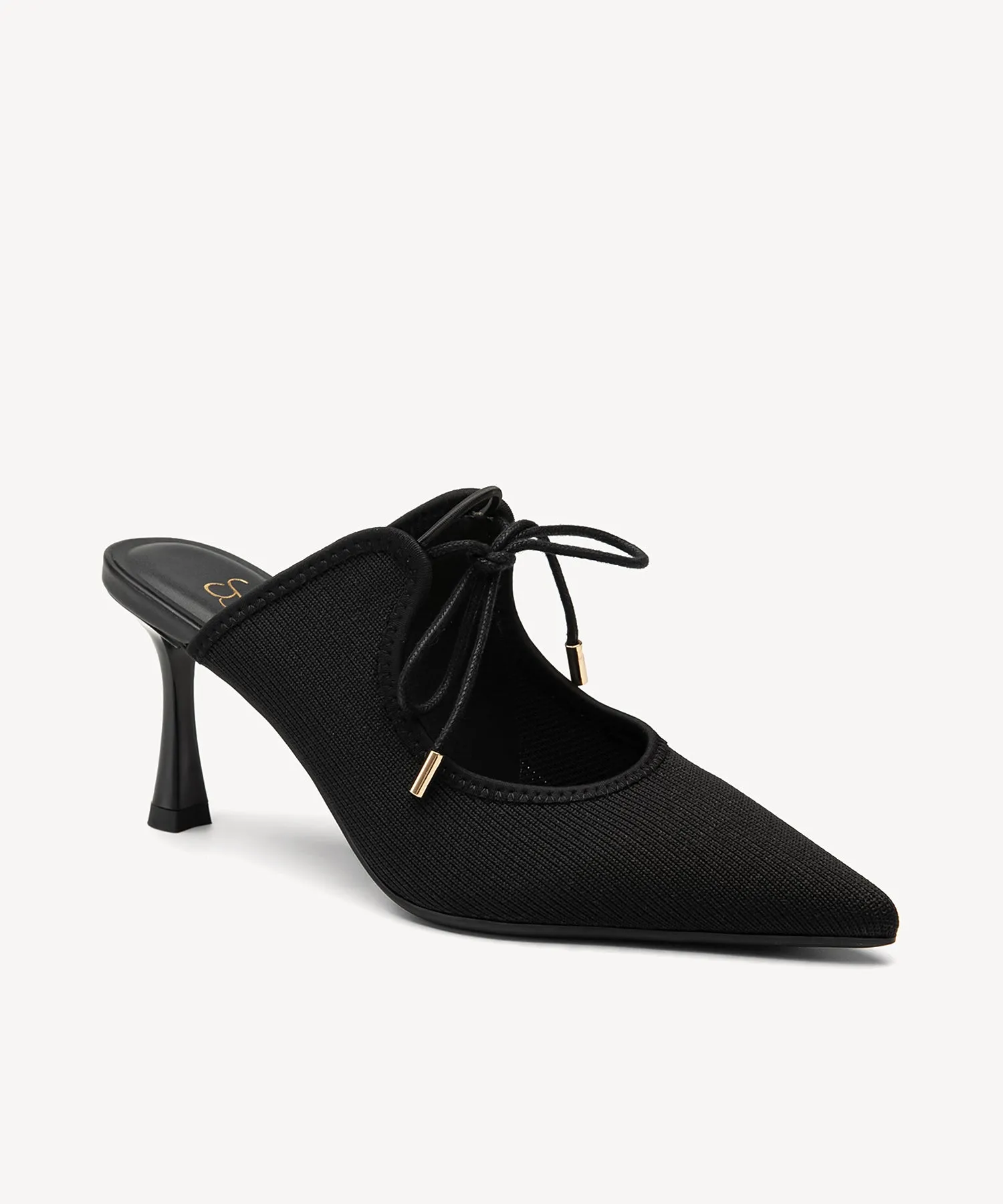 Elegant Chic Pointed Toe Heeled Mules