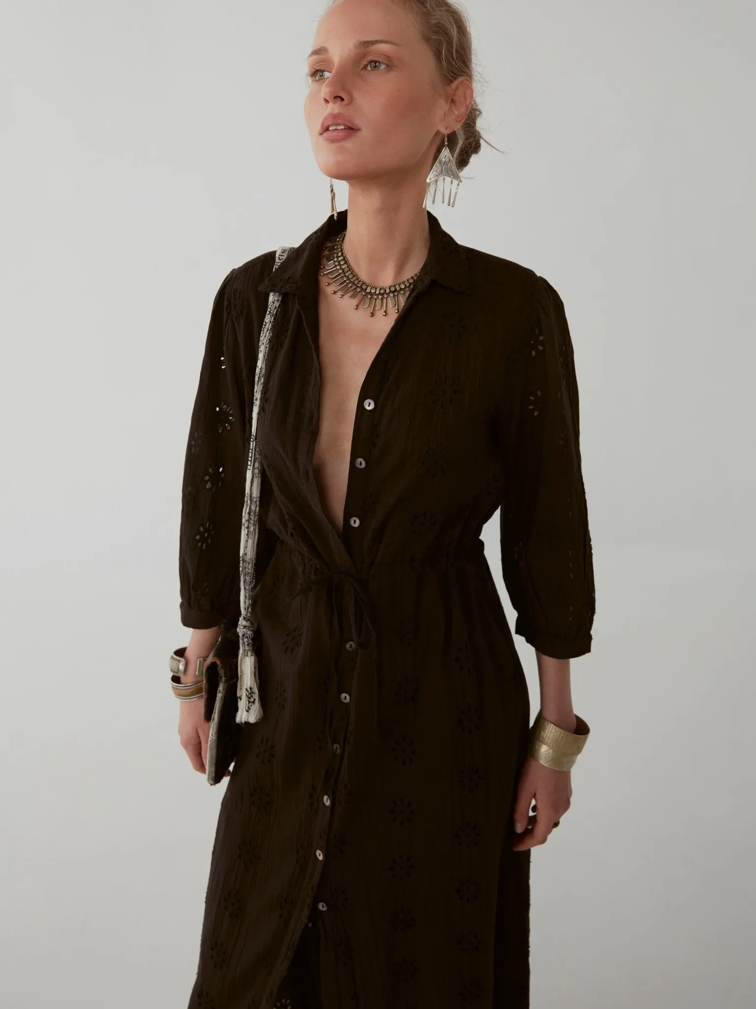 Elsa Dress - Schiffly Black