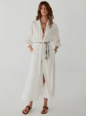 Elsa Dress - Schiffly Ivory