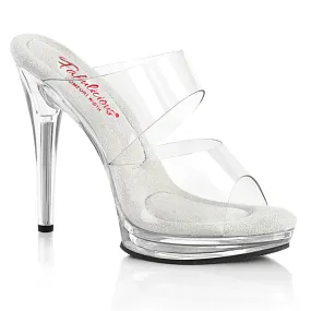 Fabulicious Glory 502 Womens 5 Inch Heel, Bikini Posing Competition Slip-On Mules