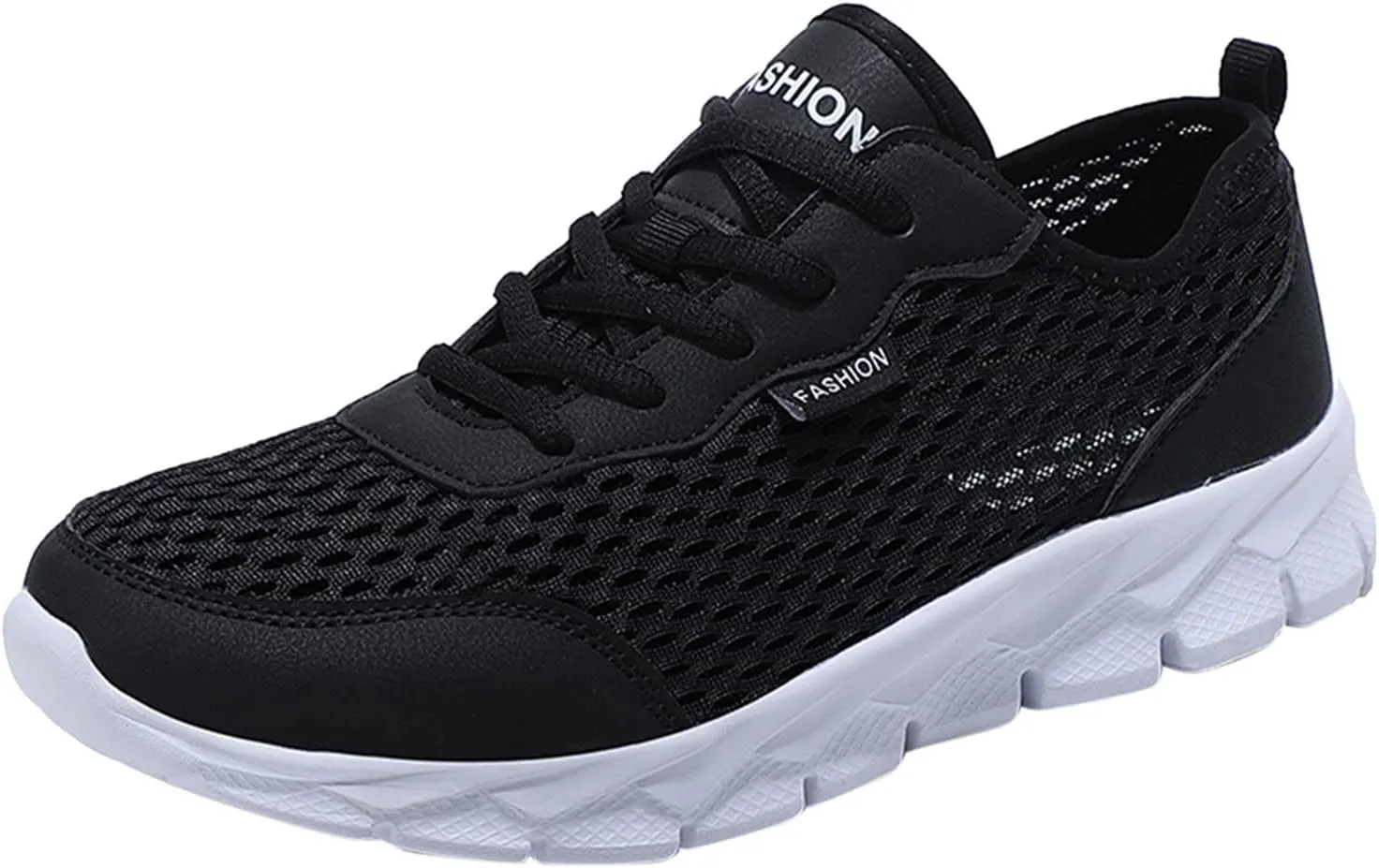 Fashion Summer Men Mesh Breathable Comfortable Lightweight Flat Soft Lace Up Casual Tops Mens Sneaker