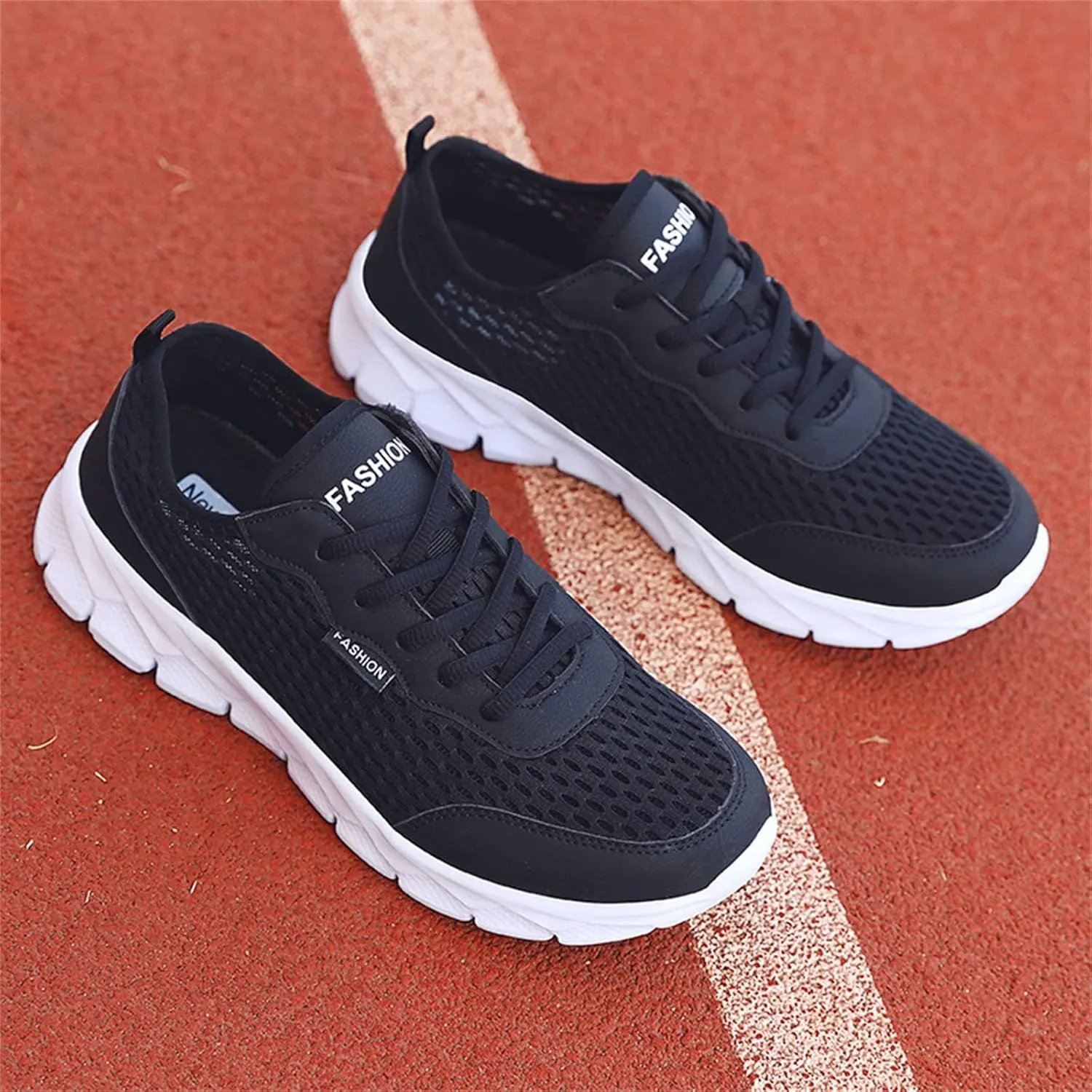 Fashion Summer Men Mesh Breathable Comfortable Lightweight Flat Soft Lace Up Casual Tops Mens Sneaker