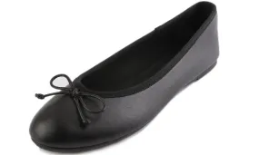 Feversole Women's Bow Tie Fashion Dress Slip On Shoes Round Toe Ballet Flat Vegan Napa