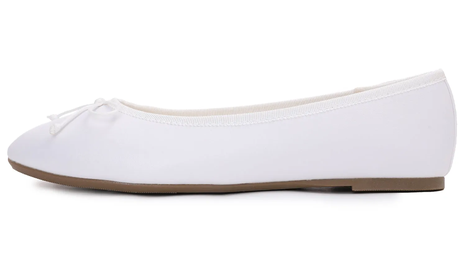 Feversole Women's Bow Tie Fashion Dress Slip On Shoes Round Toe Ballet Flat Vegan Napa