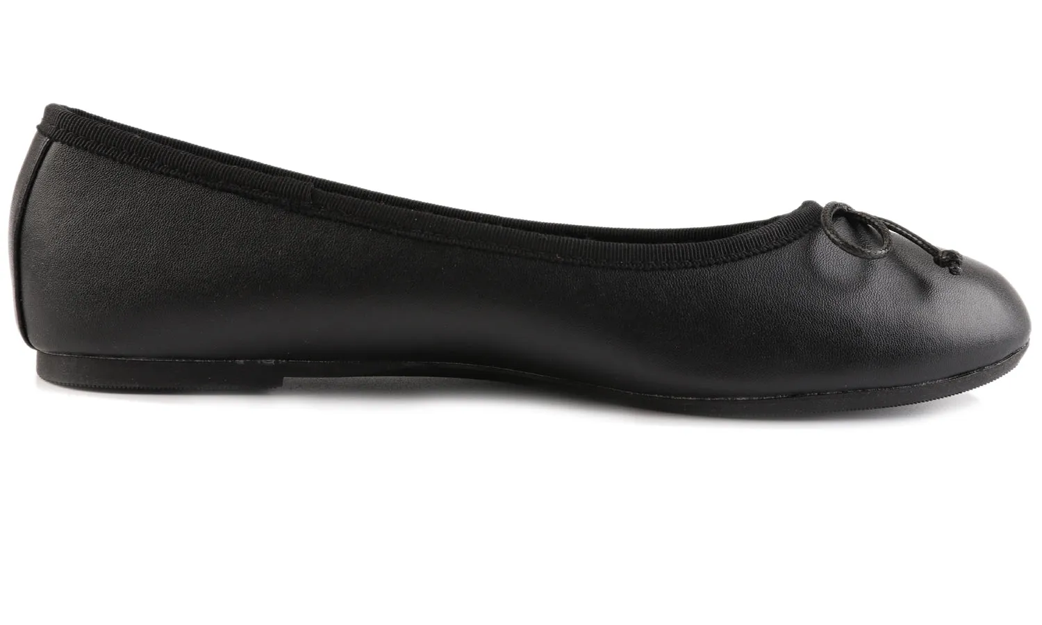 Feversole Women's Bow Tie Fashion Dress Slip On Shoes Round Toe Ballet Flat Vegan Napa