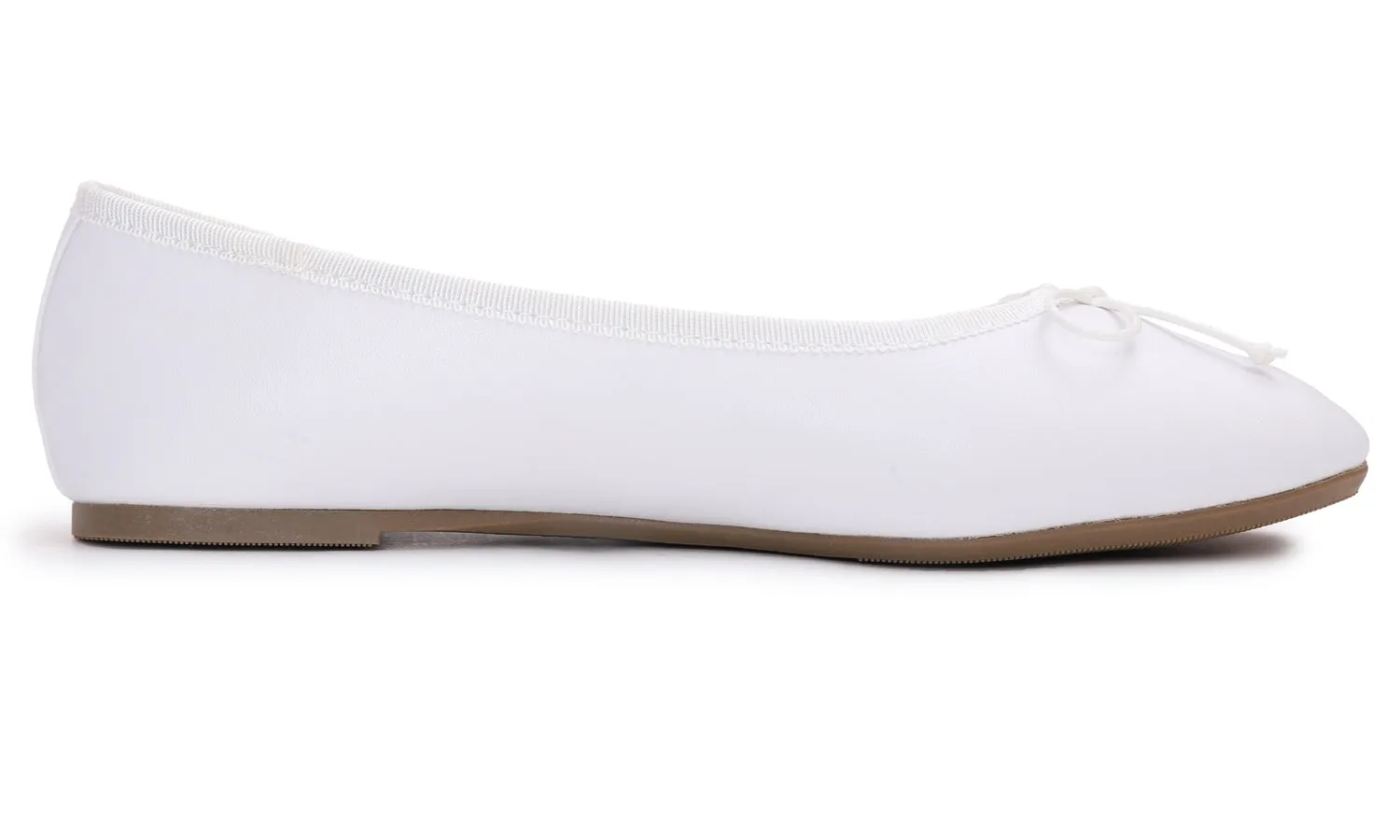 Feversole Women's Bow Tie Fashion Dress Slip On Shoes Round Toe Ballet Flat Vegan Napa