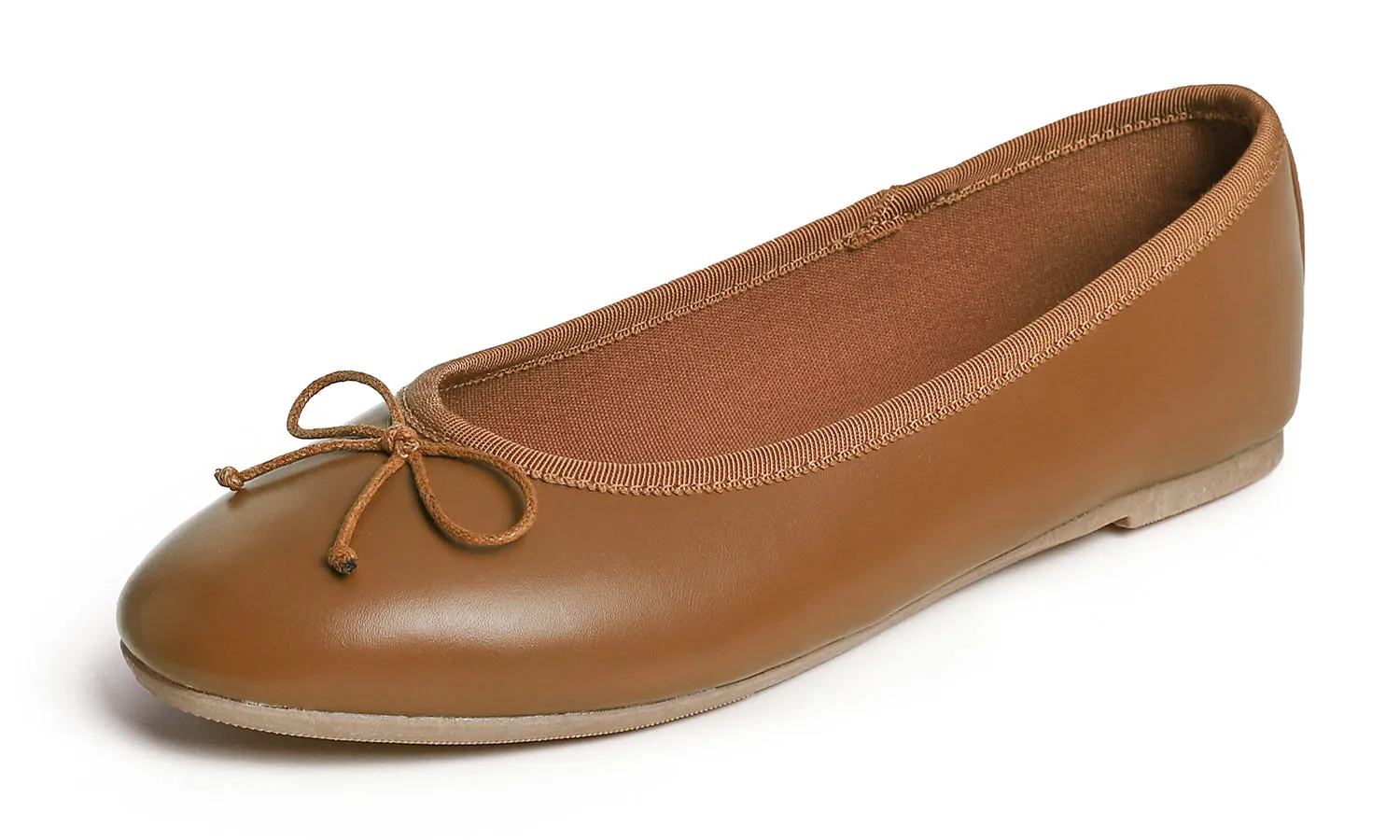 Feversole Women's Bow Tie Fashion Dress Slip On Shoes Round Toe Ballet Flat Vegan Napa