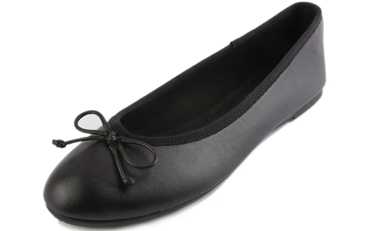 Feversole Women's Bow Tie Fashion Dress Slip On Shoes Round Toe Ballet Flat Vegan Napa