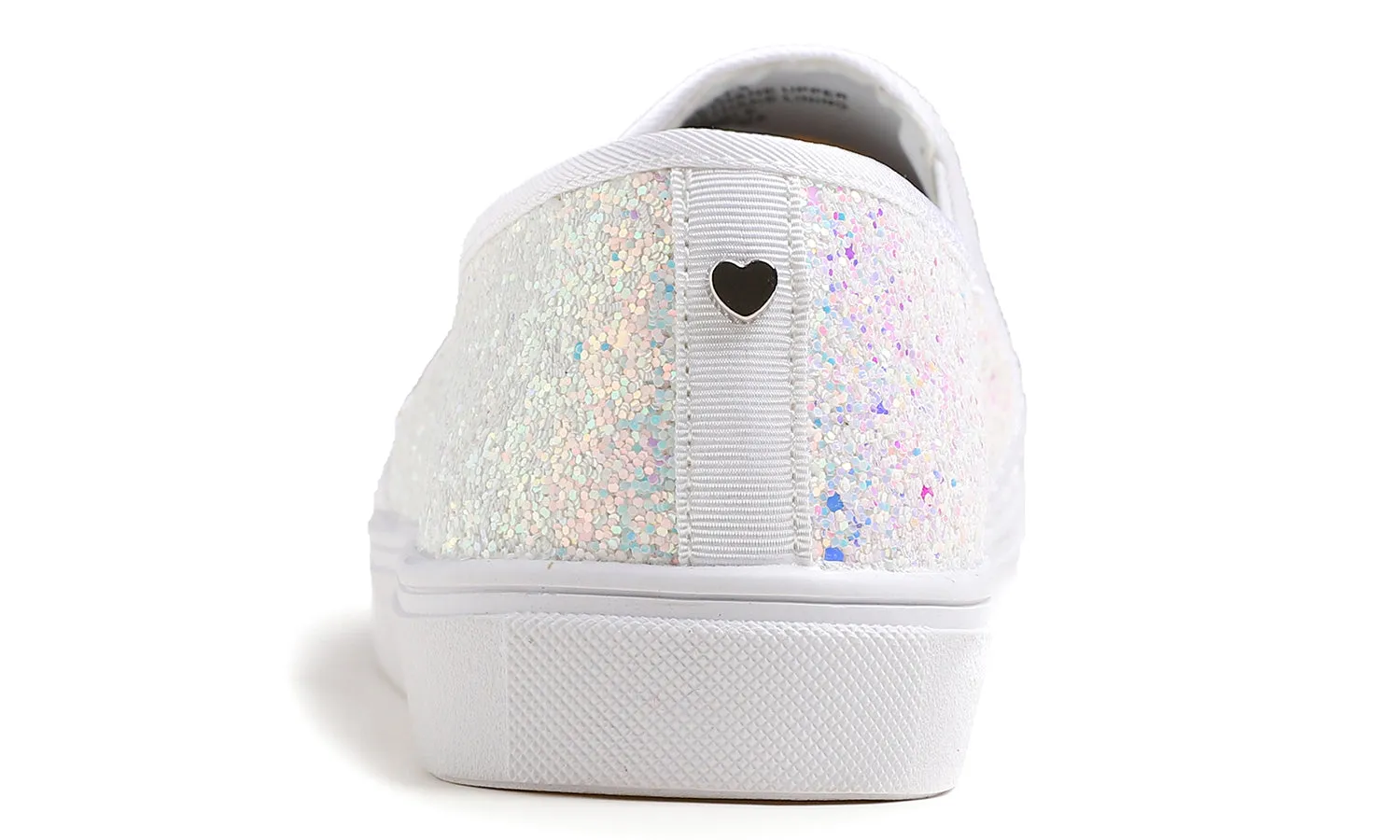 Feversole Women's Fashion Slip-On Sneaker Casual Flat Loafers Shiny Glitter