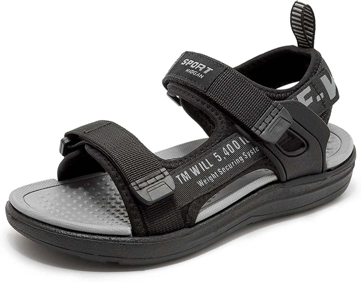 FLIOZY Kids Adjustable Straps Summer Sandals Boys Light-Weight Open Toe Sport Sandals Youth Outdoor Water Sandal
