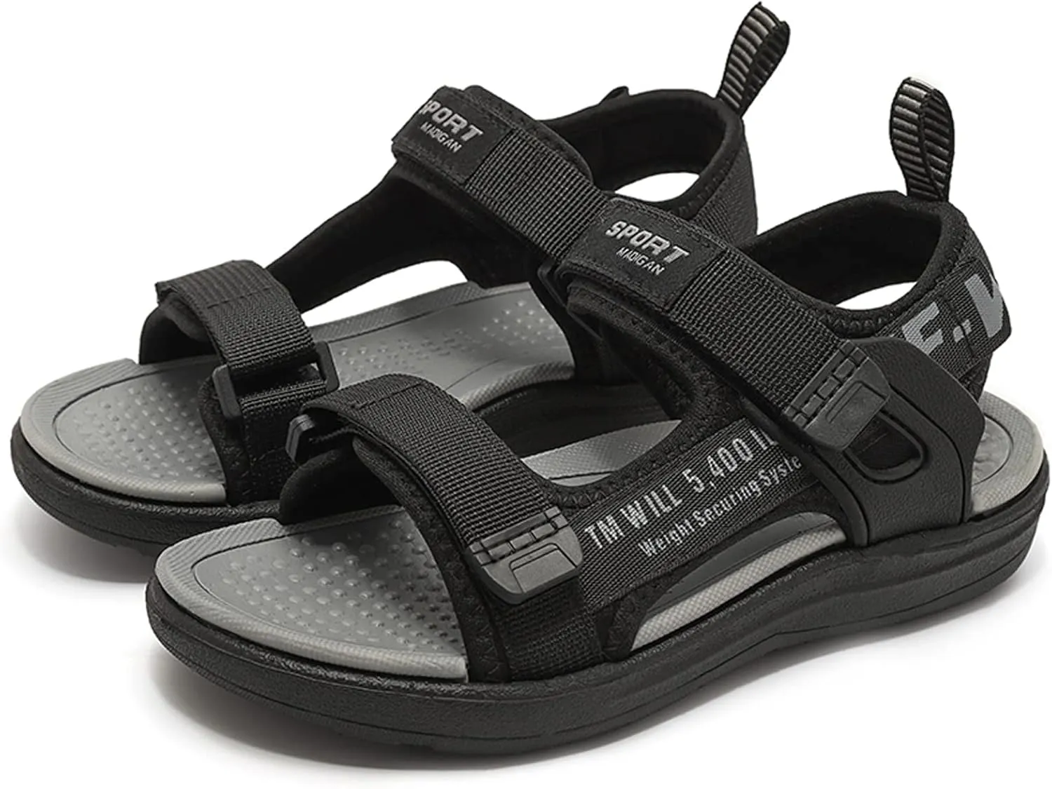 FLIOZY Kids Adjustable Straps Summer Sandals Boys Light-Weight Open Toe Sport Sandals Youth Outdoor Water Sandal