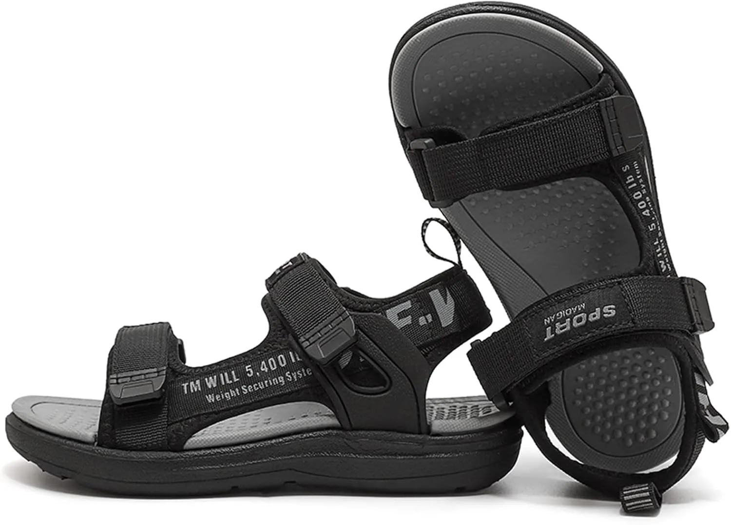 FLIOZY Kids Adjustable Straps Summer Sandals Boys Light-Weight Open Toe Sport Sandals Youth Outdoor Water Sandal