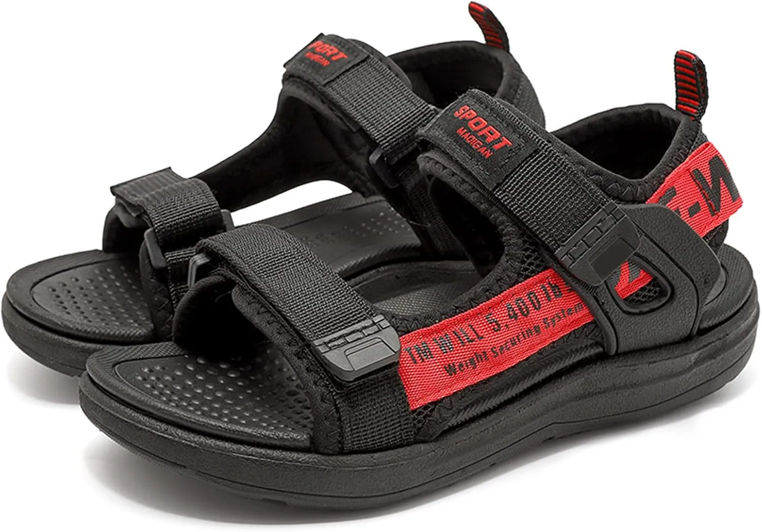 FLIOZY Kids Adjustable Straps Summer Sandals Boys Light-Weight Open Toe Sport Sandals Youth Outdoor Water Sandal
