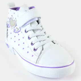 Girls Sneakers 5787-White/Purple