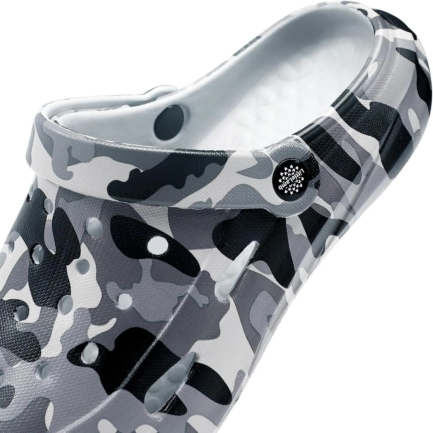 Kids Classic Camo Beach Clogs | Lightweight Water Sandals for Boys - Quick-Dry Non-Slip Light and Durable Little Kid/Big Kid