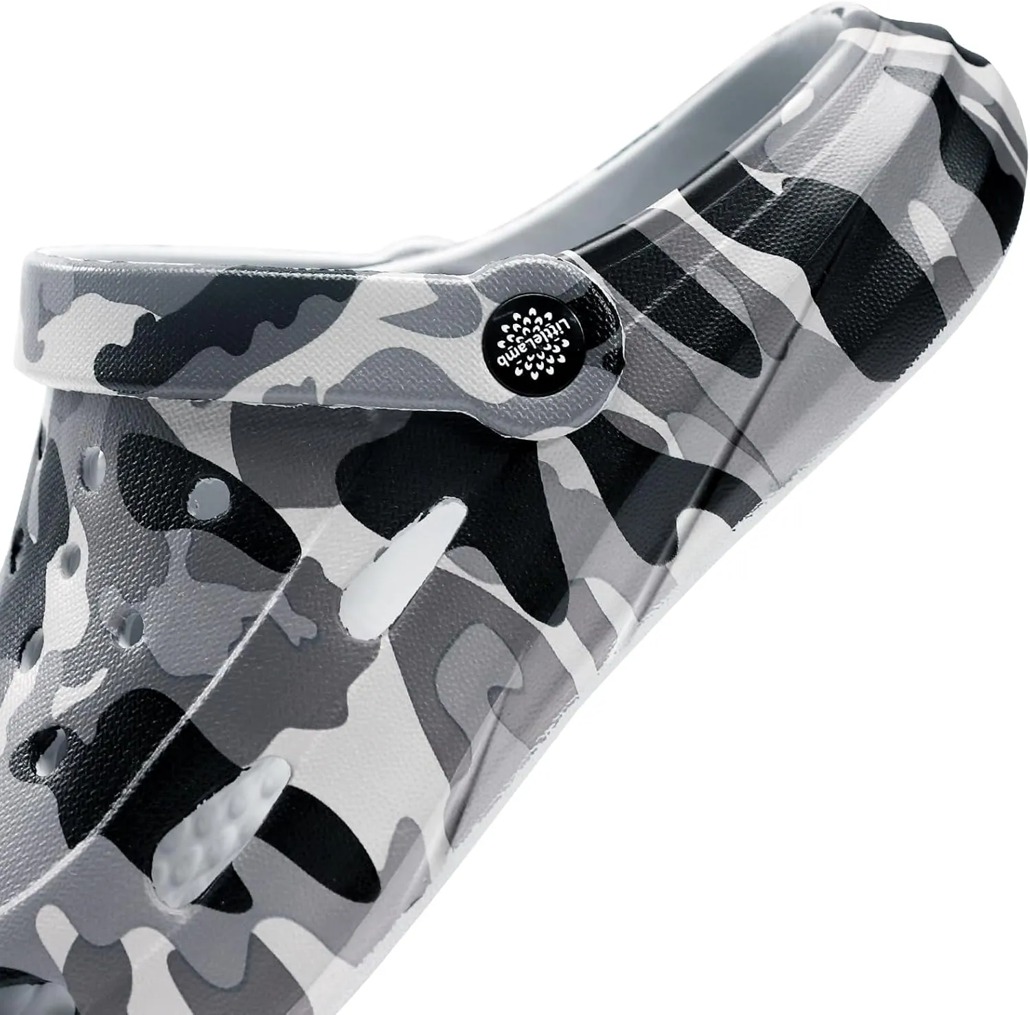 Kids Classic Camo Beach Clogs | Lightweight Water Sandals for Boys - Quick-Dry Non-Slip Light and Durable Little Kid/Big Kid