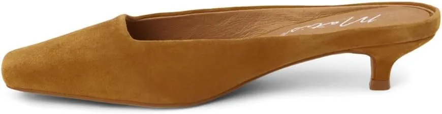 Matisse Womens Classy Square Toe Kitten Mules Dress Casual Low Heel 1-2" - Brown