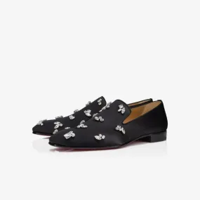 Men's Loafers Slip-On Rhinestone Square Toe