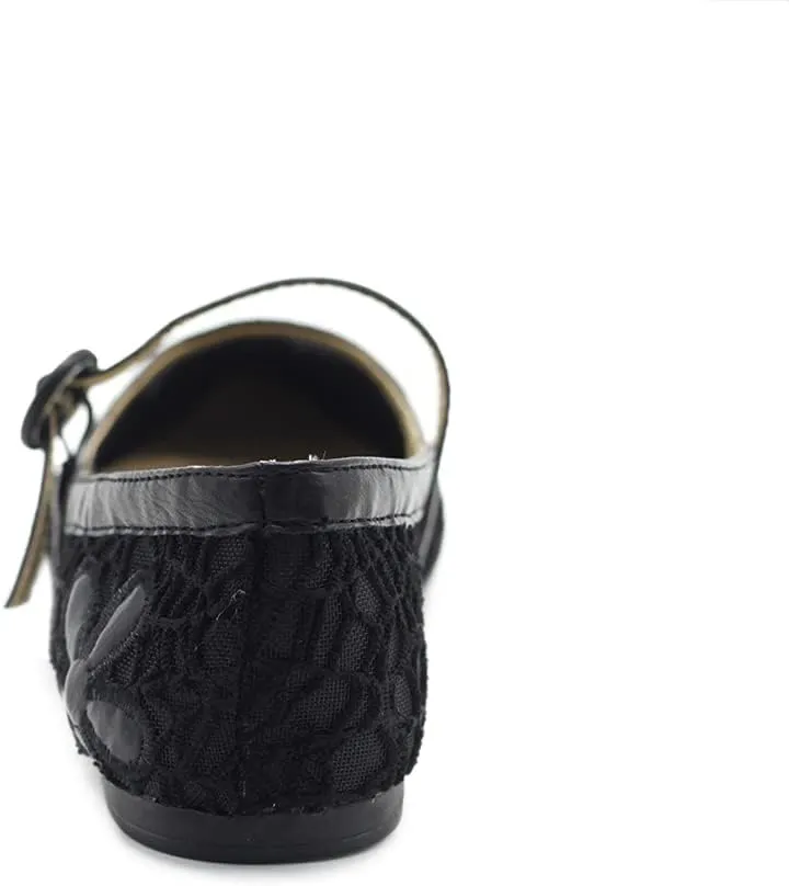Ollio Women's Shoes Mary Jane Lace Breathable Comfort Ballet Flats NEW1827