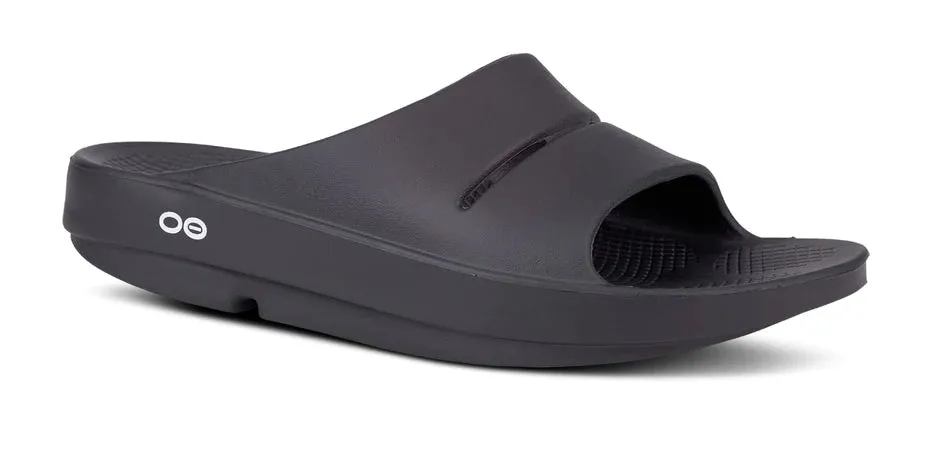 OOFOS Ooahh Slides Black
