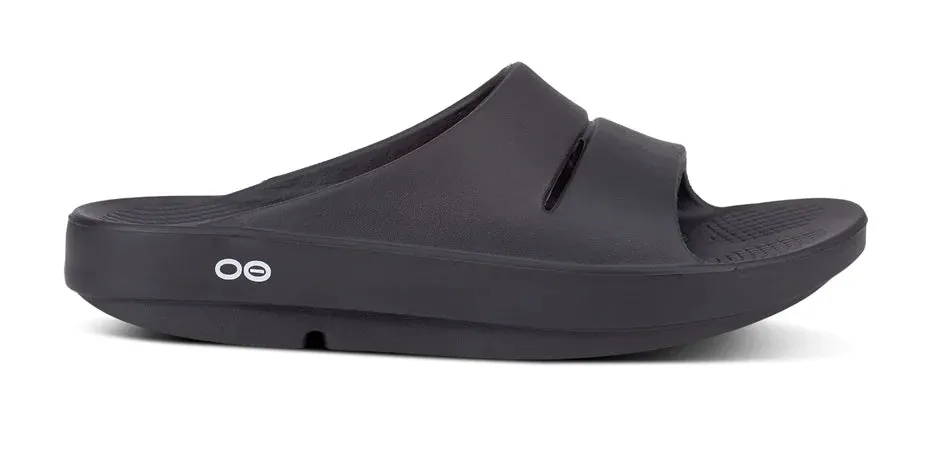 OOFOS Ooahh Slides Black