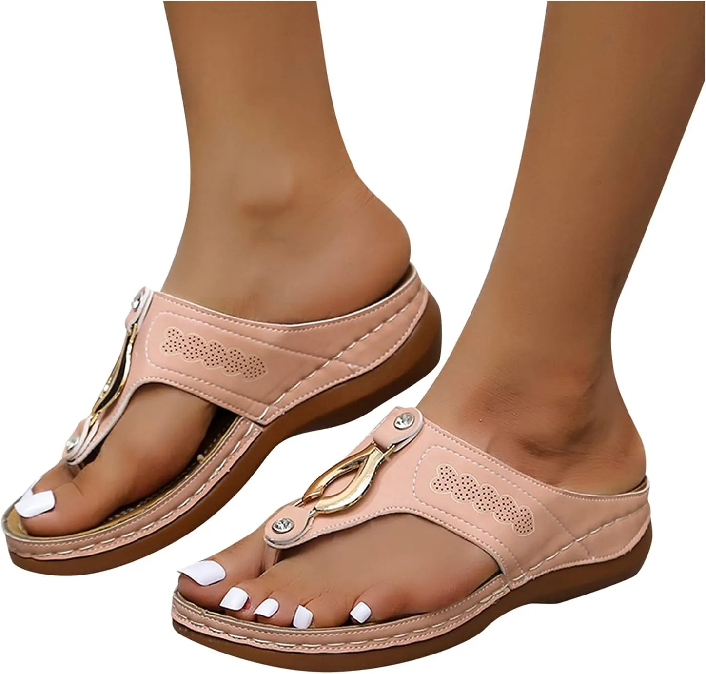 Orthopedic Sandals for Womens 2025 Trendy Comfortable Arch Support Wedge Sandal Summer Casual beach sandals for woman