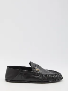 Saint Laurent Mocassins With Gathered Effect