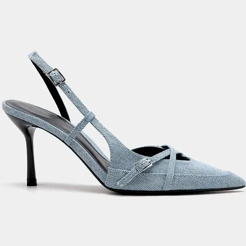 Sandals Women Sandals Summer Heels Pointed Toe