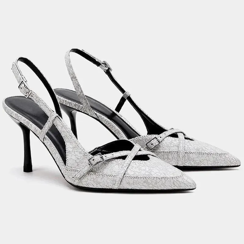Sandals Women Sandals Summer Heels Pointed Toe