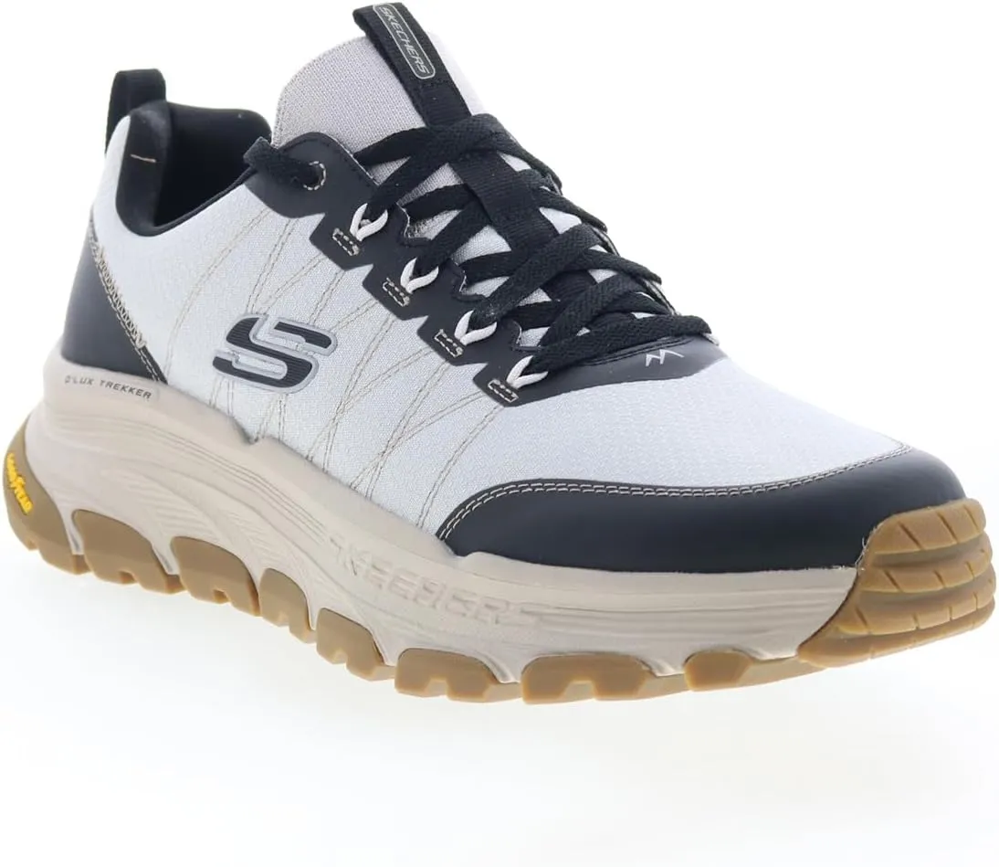 Skechers - Mens Relaxed Fit: D'Lux Trekker - Toughtwill Sneakers, Color Light Gray, Size: 8.5 M US