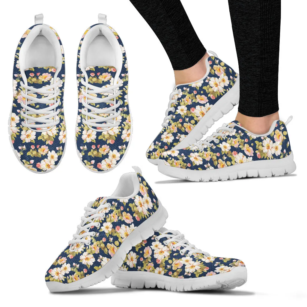 Spring Flowers Women's Athletic Sneakers